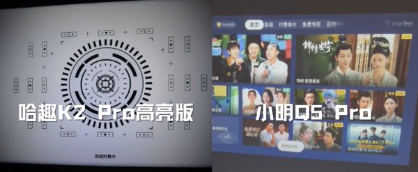 趣 K2Pro 高亮版对比小明Q5 Pro！j9九游会(中国)网站千元投影仪的较量：哈(图8)