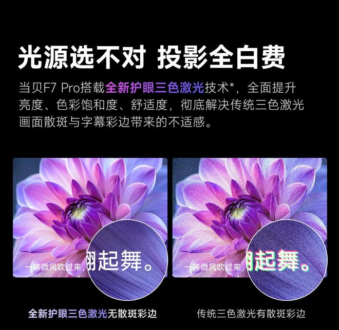 7 Pro3600流明高亮度白天观影毫无压力j9九游会入口首页618客厅投影仪选择当贝F(图6)